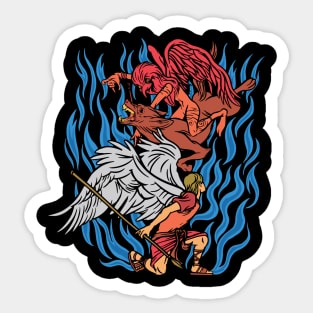 Demon V Angel Sticker